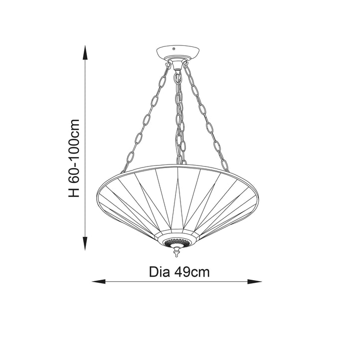 dark star adjustable tiffany ceiling pendant light Living room lighting image