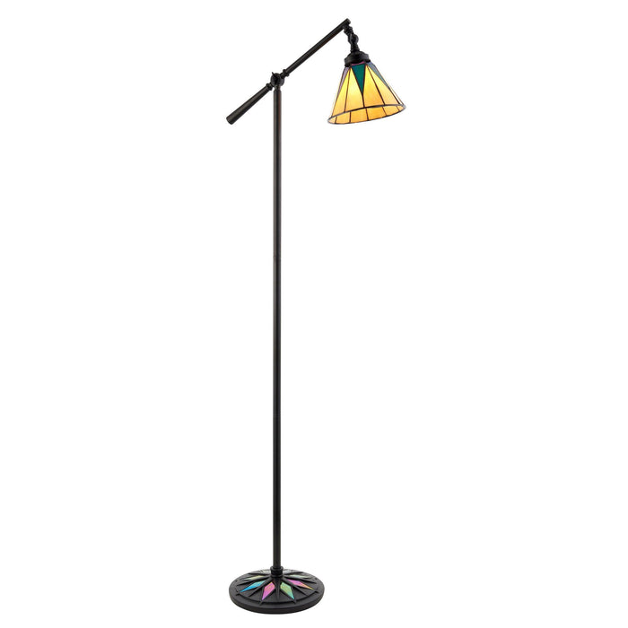 dark star tiffany floor task lamp 74355 close up image