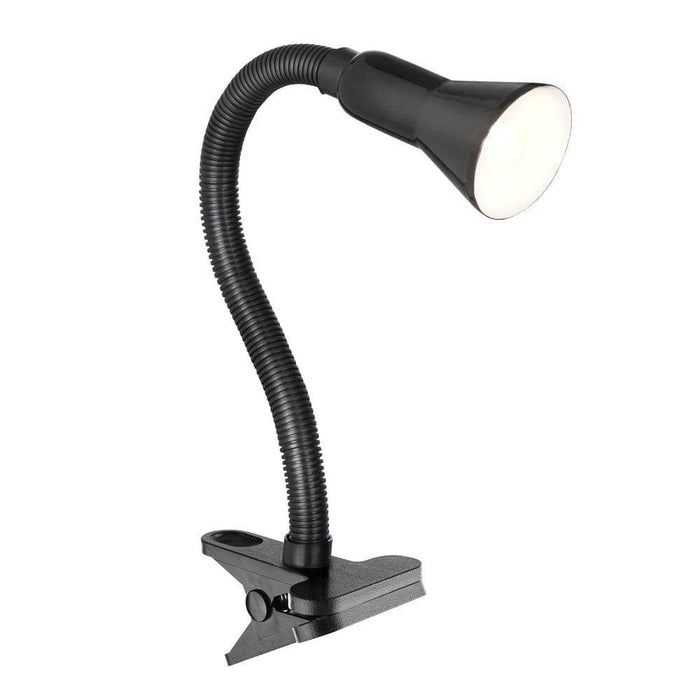 Desk Partners - Black Flex Clip Desk Lamp white background