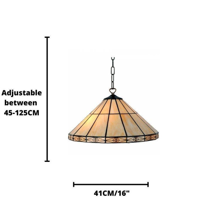 dorchester 3 bulb large tiffany ceiling pendant light Living room lighting image