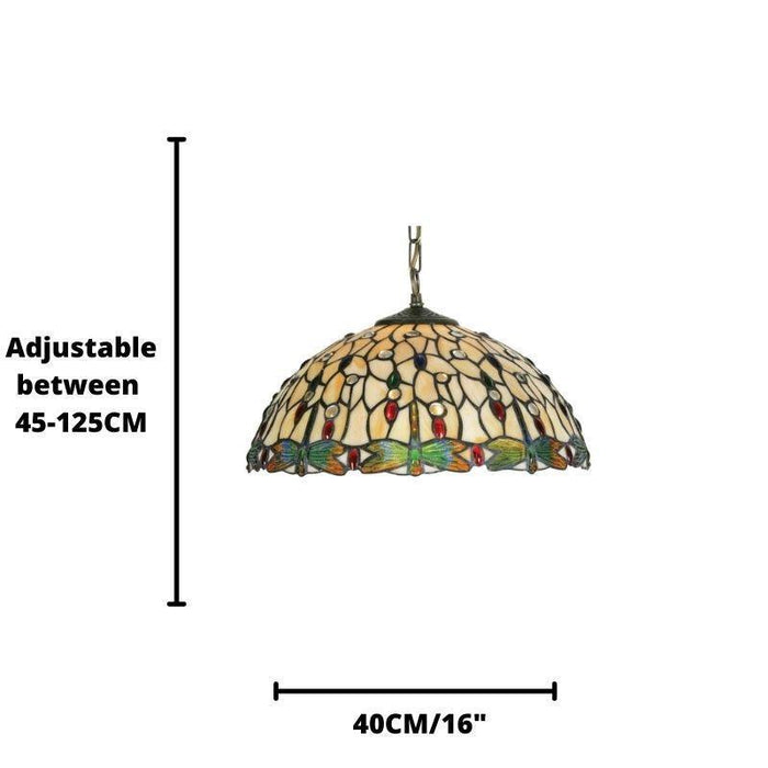 oaks tiffany dragonfly ii pendant light Bedroom Lighting Image