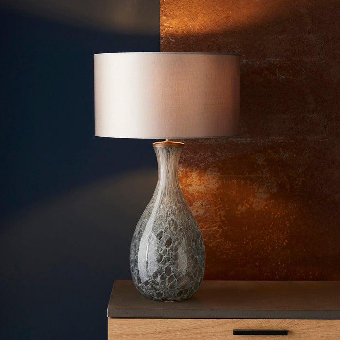 Drandle Large White & Grey Glass Table Lamp Base-Living Lights-Living-Room-Tiffany Lighting Direct-[image-position]