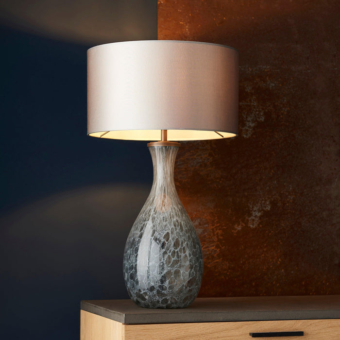 Drandle Large White & Grey Glass Table Lamp Base-Living Lights-Living-Room-Tiffany Lighting Direct-[image-position]