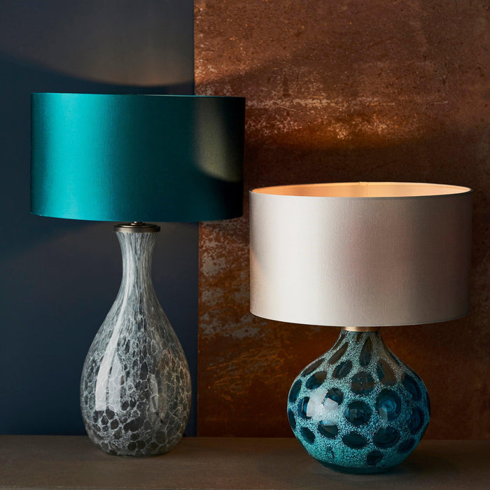 Drandle Large White & Grey Glass Table Lamp Base-Living Lights-Living-Room-Tiffany Lighting Direct-[image-position]