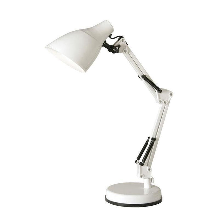 Draven White Adjustable Desk Lamp white lamp