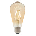 E27 LED Filament Amber Pear Shaped Dimmable 6w Light Bulb