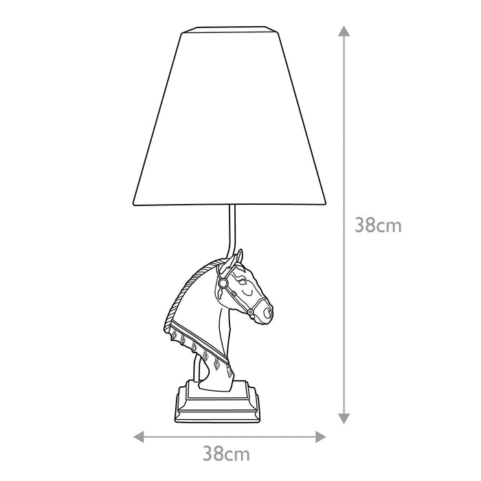Eclipse 1 Light Bronze Table Lamp With Tapered Square Shade — close-up detail