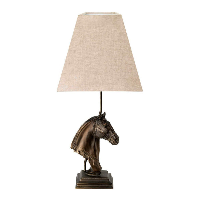 Eclipse 1 Light Bronze Table Lamp With Tapered Square Shade  Elstead Lighting 3