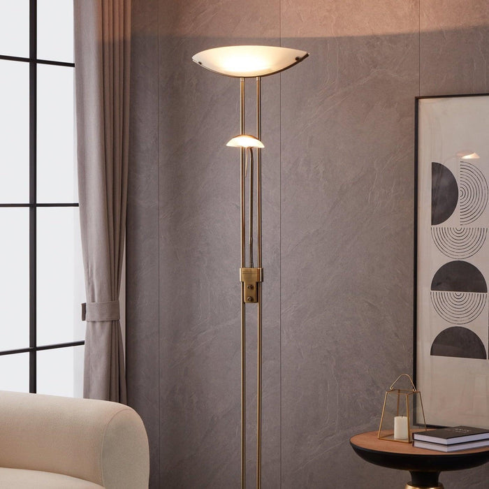 eglo baya bronze mother child floor lamp