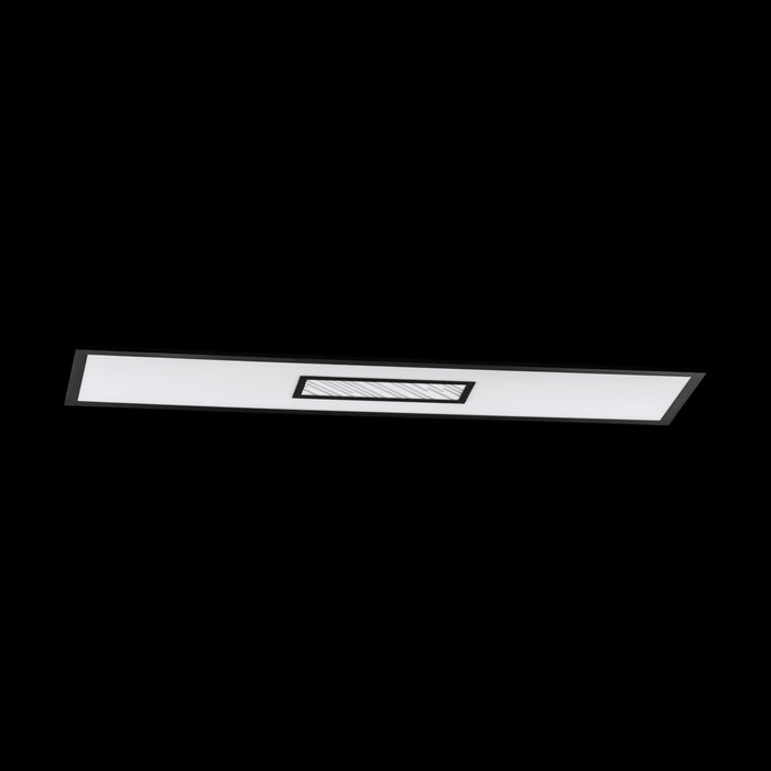 eglo bordonara black led rectangular ceiling flush light Kitchen Lighting Close Up