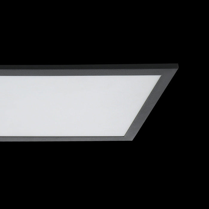 eglo bordonara black led rectangular ceiling flush light hallway lighting