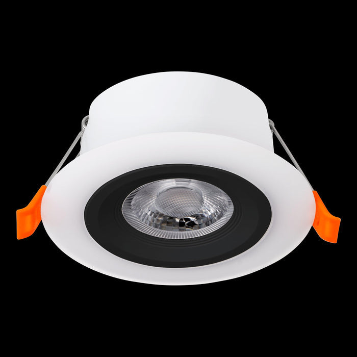 eglo calonge led round white recessed ceiling spot light living room image
