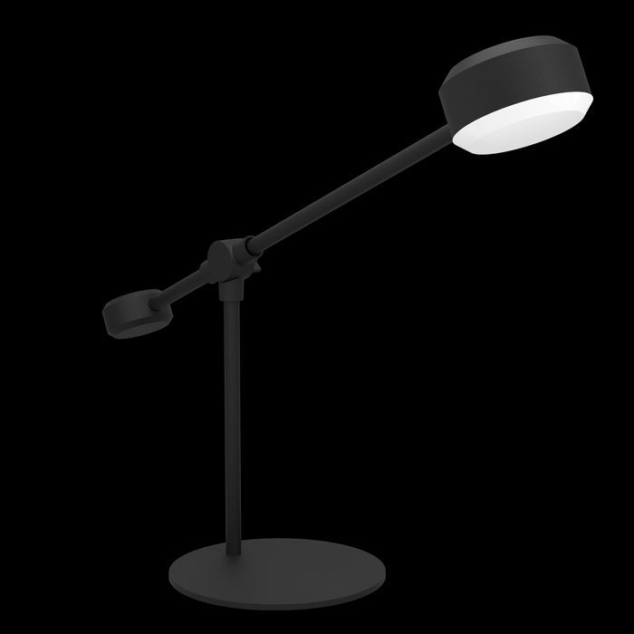 eglo clavellina led black metal hinged table lamp living room image