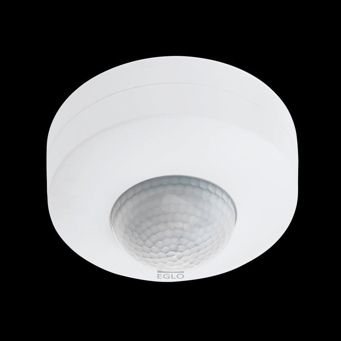 eglo detect me 6 ip44 white round pir light sensor living room image