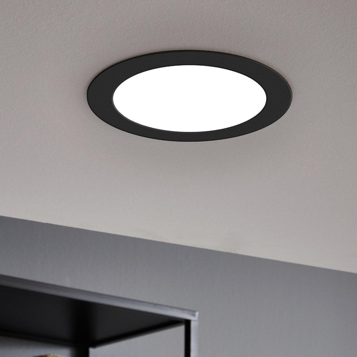 eglo fueva 5 black cool white led recessed light 16 6cm living room image