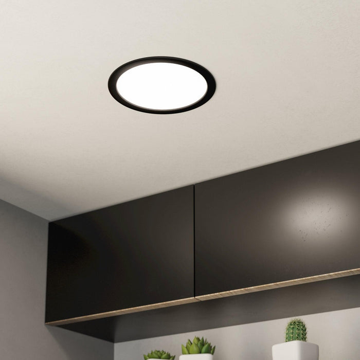 eglo fueva 5 black cool white led recessed light 21 6cm