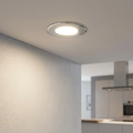 Eglo Fueva 5 Chrome LED Recessed Ceiling Light - 8.6cm by Eglo Lighting — suits kitchens, living rooms & bedrooms