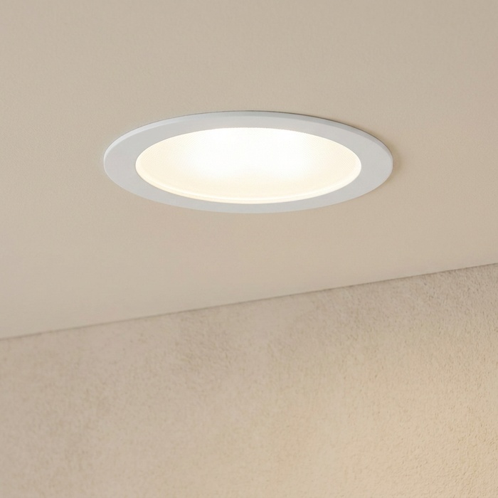 Eglo Fueva 5 LED Round White Recessed Light - 16.6cm by Eglo Lighting — suits kitchens, living rooms & bedrooms