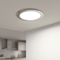 Eglo Fueva 5 Nickel Cool White LED Recessed Light - 16.6cm by Eglo Lighting — suits kitchens, living rooms & bedrooms