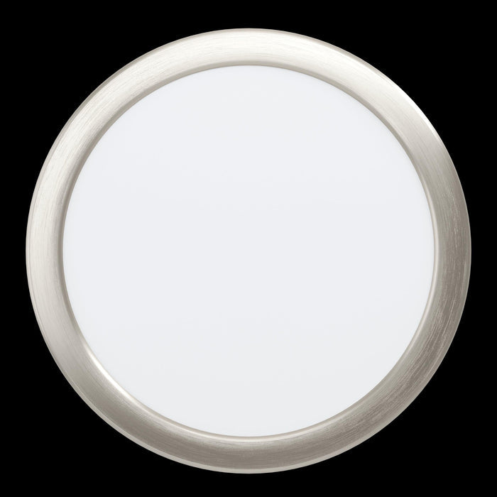 eglo fueva 5 nickel cool white led recessed light 21 6cm living room close up