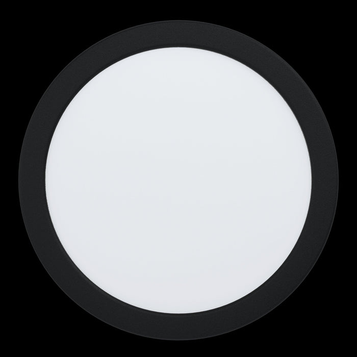 eglo fueva z smart led black recessed ceiling light