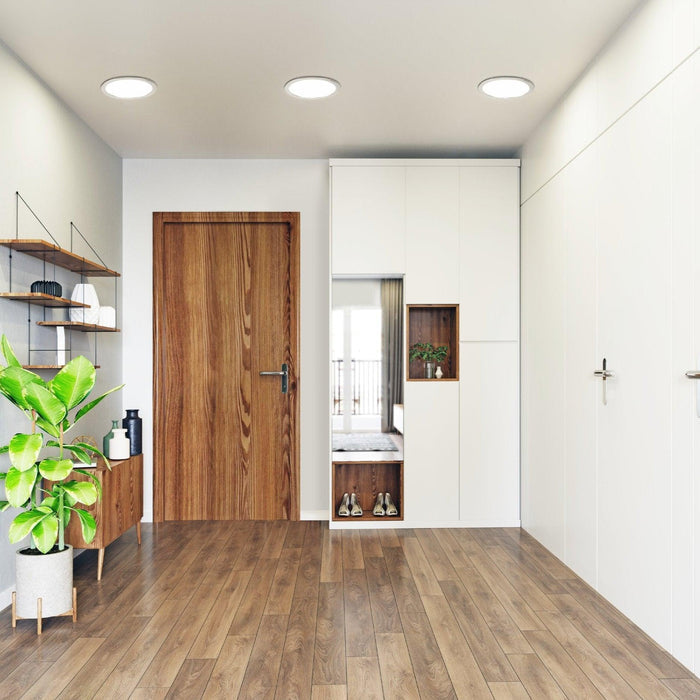 eglo fueva z smart led nickel recessed ceiling light