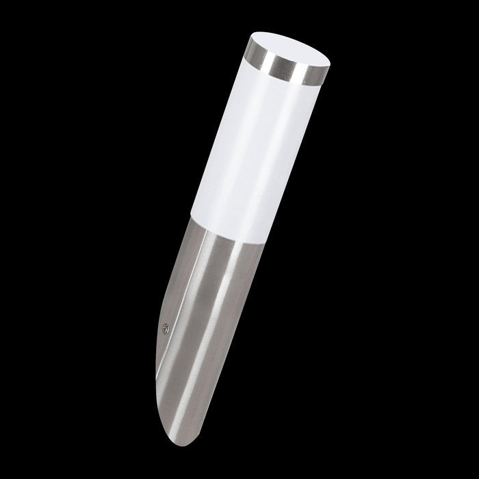 eglo helsinki ip55 stainless steel outdoor wall light living room close up