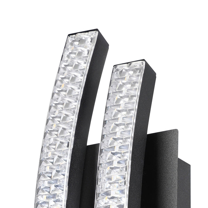 eglo lejias led black plastic crystal wall light Kitchen Lighting Close Up