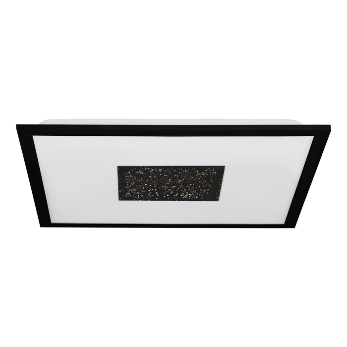 eglo marmorata led square black white ceiling flush living room image