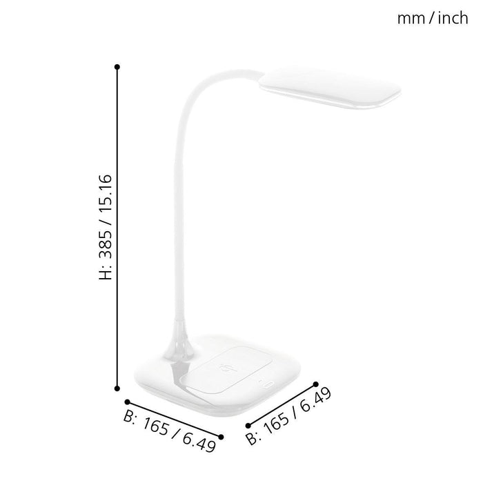 eglo masserie white led touch desk lamp qi charger Kitchen Lighting Close Up