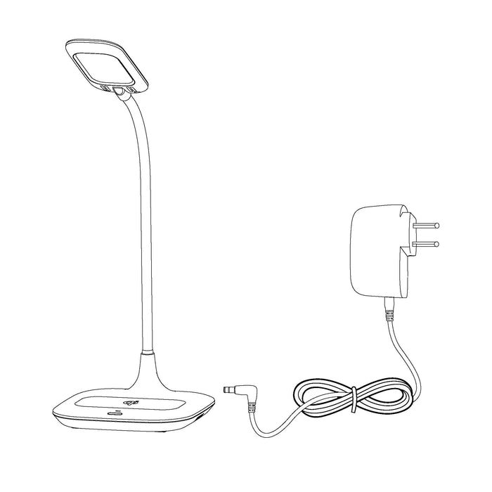 eglo masserie white led touch desk lamp qi charger Hallway Lighting Close up