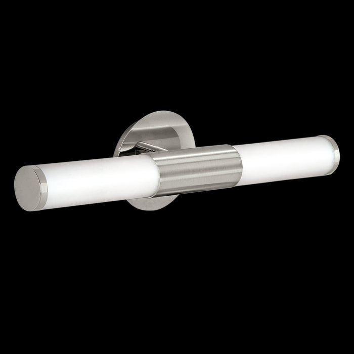 eglo palmera ip44 nickel white glass bathroom wall light