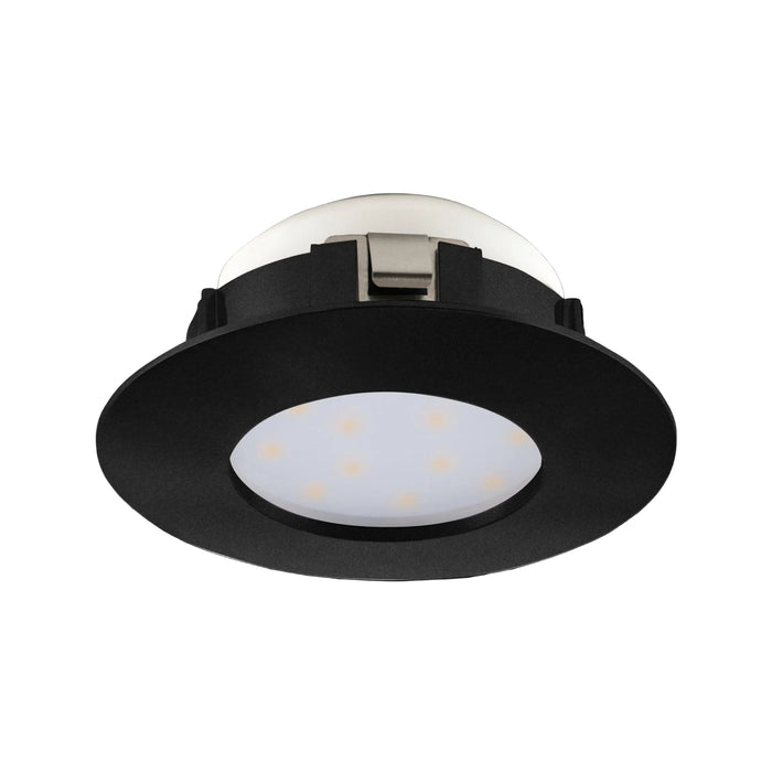 eglo pineda black led recessed ceiling spot light 7 8cm living room image
