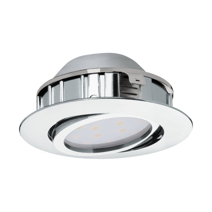 Eglo Pineda LED Chrome Recessed Downlight - 8.4cm — additional angle