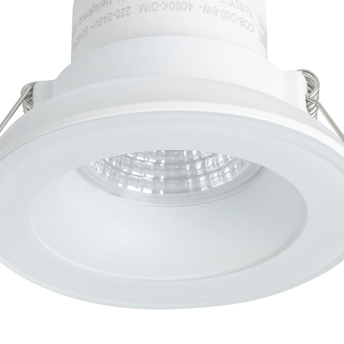 Eglo Salabate LED White Recessed Downlight - Cool White — lifestyle setting