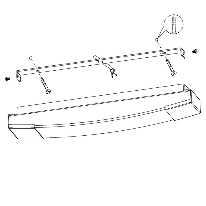 eglo siderno ip44 chrome led bathroom wall mirror light 58cm Kitchen Lighting Close Up