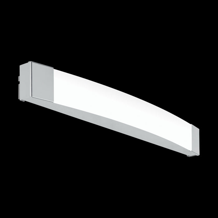 eglo siderno ip44 chrome led bathroom wall mirror light 58cm living room image