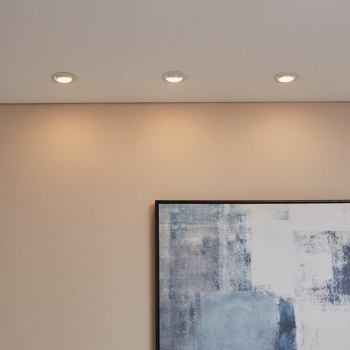 eglo tedo set of 3 white recessed downlights