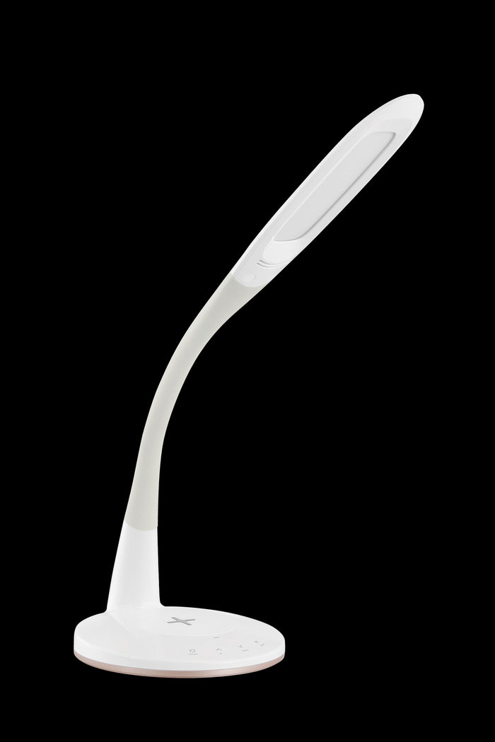 eglo trunca white led flexible touch desk lamp living room image