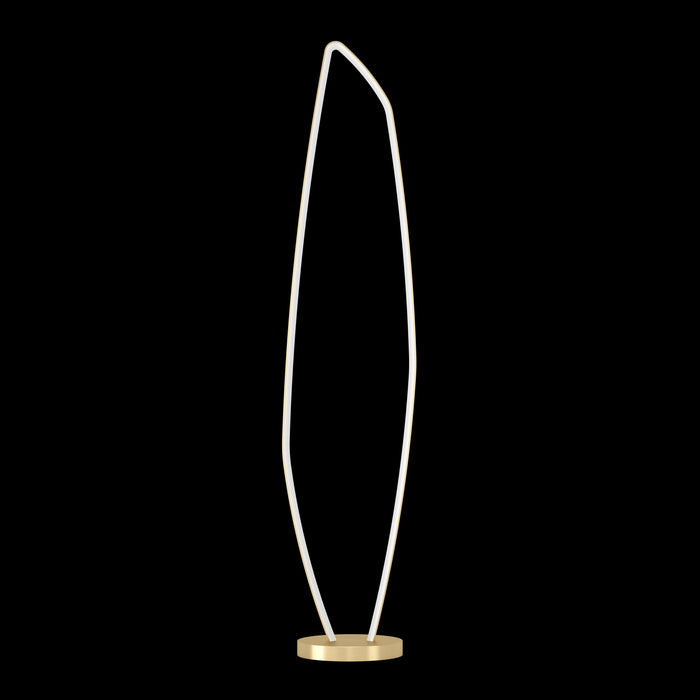 eglo vallerosa brass led modern floor lamp living room image