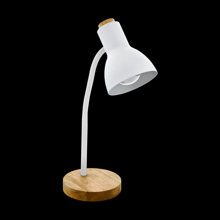 eglo veradal white metal wood table lamp living room image