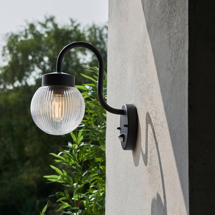 eldon pir black outdoor wall light by Endon Lighting Living Room  Unlit Shot