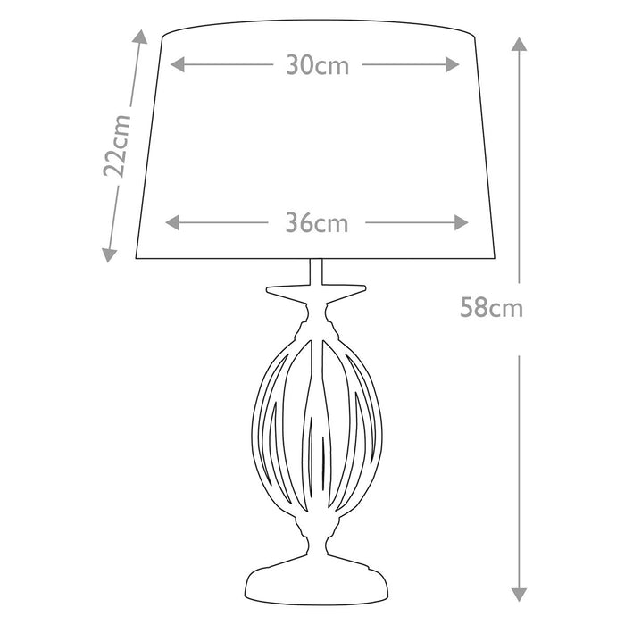 Elstead Aegean Aged Brass Table Lamp — close-up detail