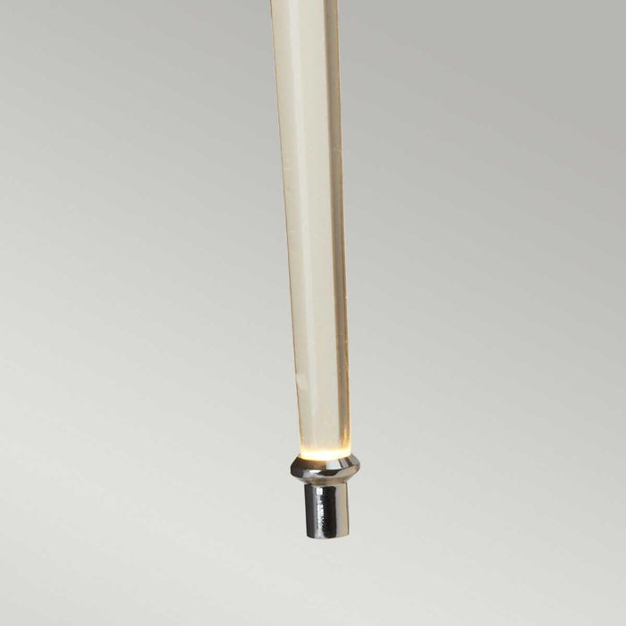 elstead agatha 2 light polished chrome bathroom wall light Close Up LED Bulb