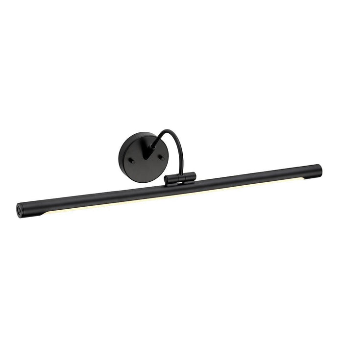 alton 1 lt large black led picture light elstead lighting