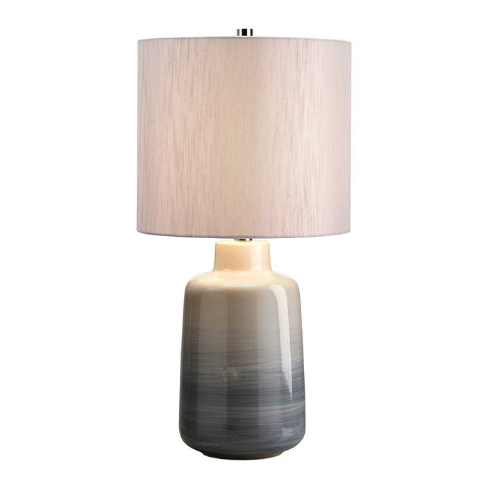 Elstead Bacari Small Blue & Grey Ceramic Table Lamp — alternate view
