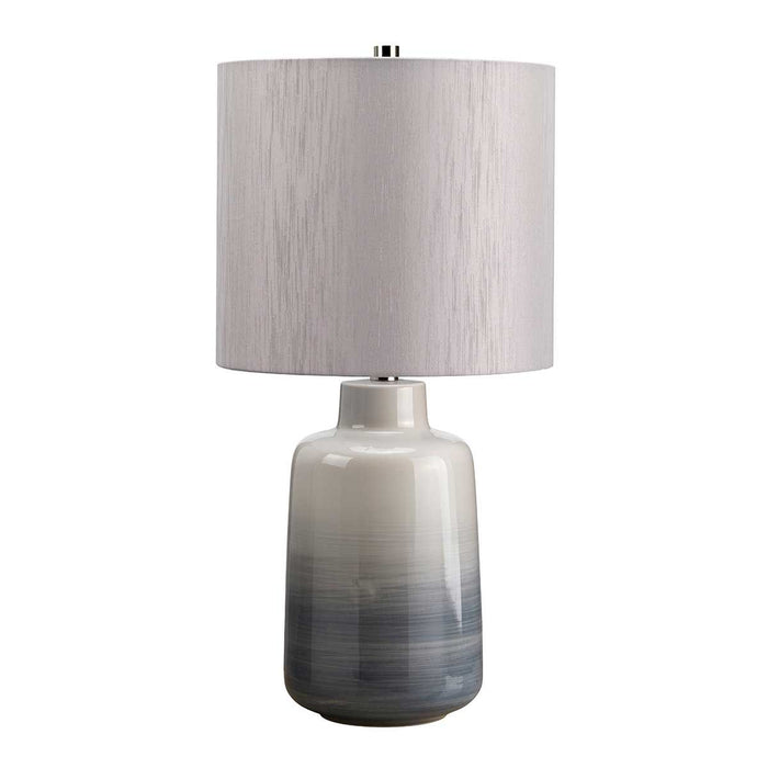 Elstead Bacari Small Blue & Grey Ceramic Table Lamp — additional angle