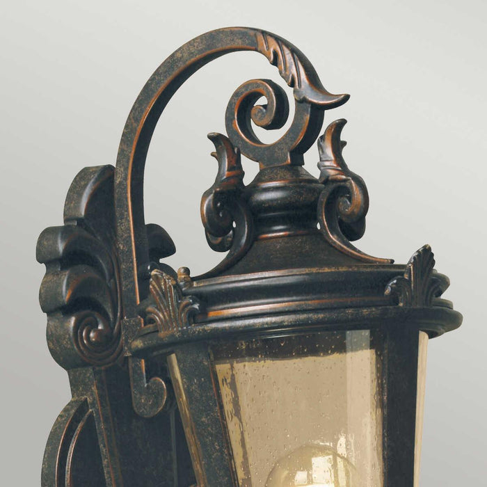 Elstead Baltimore Weathered Bronze Finish Medium Outdoor Wall Close up image