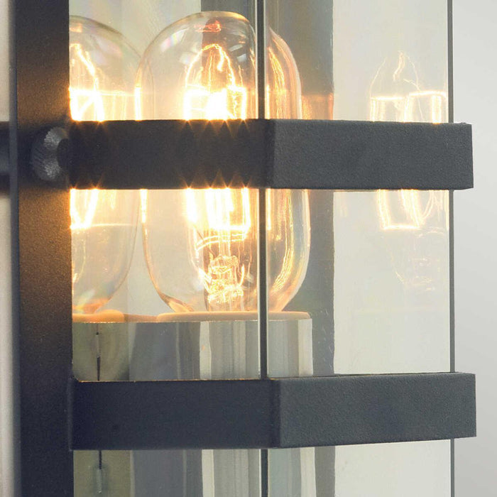 elstead boden black and clear glass outdoor wall light LED Lamp Bulb Guide