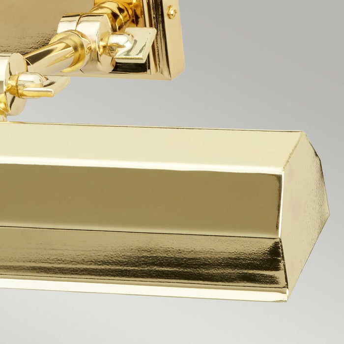 chawton medium polished brass picture light elstead lighting Close Up LED Bulb